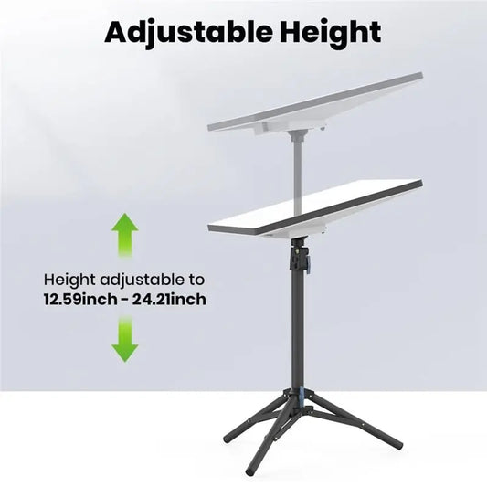 Black adjustable tripod stand for Starlink Mini dish, portable outdoor mounting kit, compatible with Starlink Mini satellite dish.