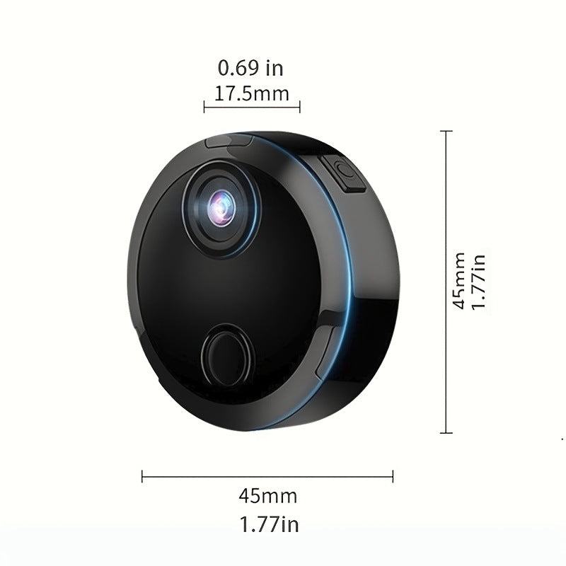Black HDQ15 WiFi wireless HD security camera for home security, featuring a compact design and outdoor weatherproof build.