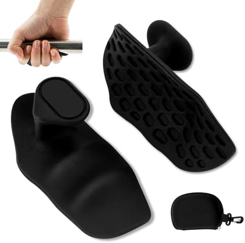 Black spring grip strengthener and finger exerciser for hand muscle training, by BackupMyFilesNow.com