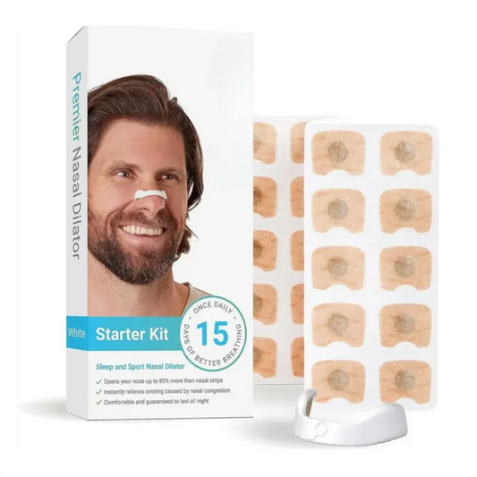 Black Breathe Easy Nasal Dilators by BackupMyFilesNow.com, three-piece set designed to improve nasal airflow and breathing comfort.