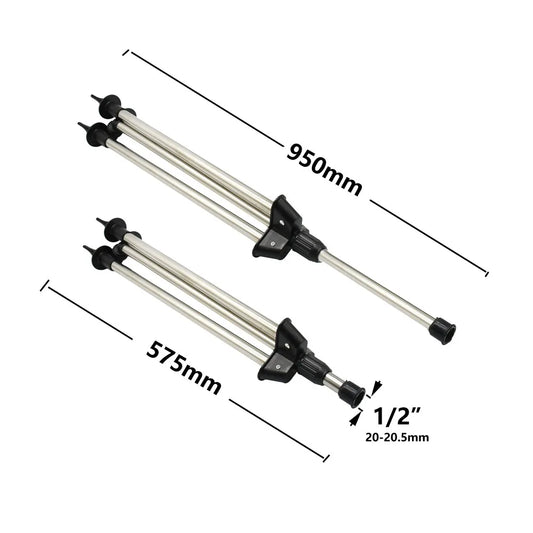 Automatic rotating sprinkler with metal support tripod, ideal for garden irrigation and watering outdoor lawns.