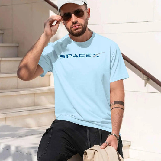Spacex 2026 men's short-sleeve crewneck T-shirt by BackupMyFilesNow.com, casual style in multiple colors and sizes for daily wear