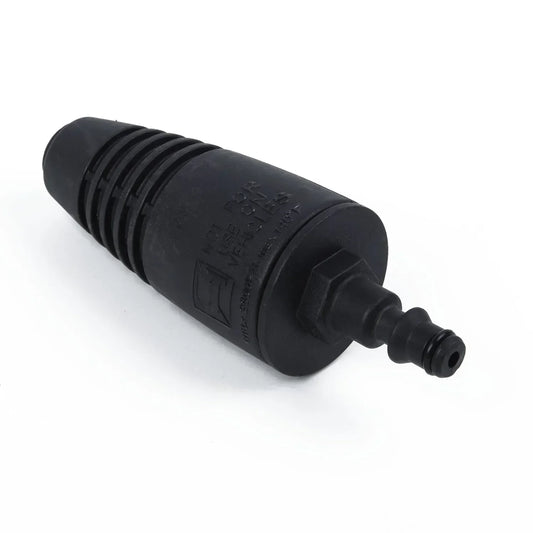 Karcher turbo nozzle for pressure washer, rotating spray for garden watering, irrigation, and car washing.