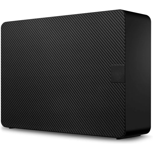 Expansion 22TB external hard drive by BackupMyFilesNow.com, USB 3.0 portable storage with data recovery service in black.
