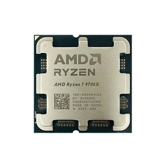 AMD Ryzen 7 9700X gaming CPU processor with 8 cores, 16 threads, 40MB cache, socket AM5, 5.5GHz, 4nm TDP 65W, without fan