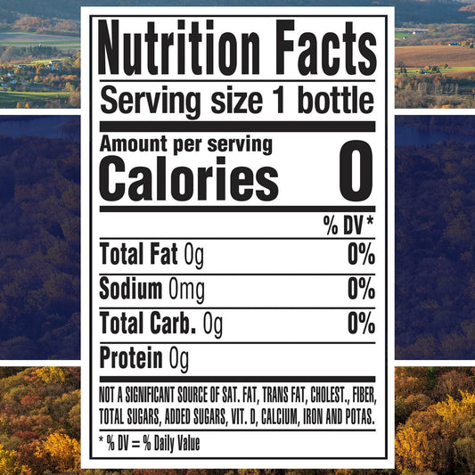 Four 16.9 fl oz bottles of DEER PARK 100% Natural Spring Water, clear bottles with blue caps and labels, on a white background.