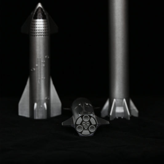 SpaceX Starship and Super Heavy rocket model decorative desktop ornament, detailed replica for office or birthday gift display