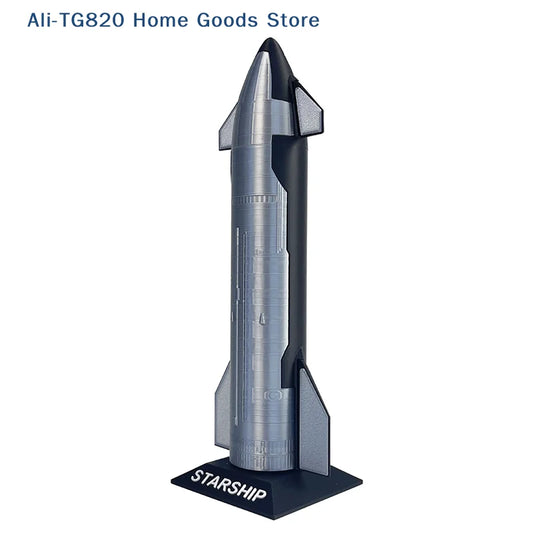 Premium SpaceX Starship model toy by BACKUPMYFILESNOW.COM®, detailed space vehicle desk decoration collectible for kids and enthusiasts.