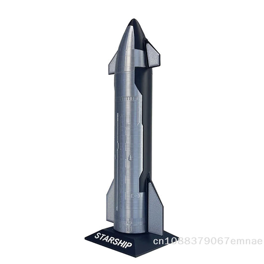 Premium SpaceX Starship model toy, detailed space vehicle desk decoration and collectible for kids and space enthusiasts.