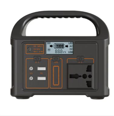 Portable power station from BACKUPMYFILESNOW.COM® with multiple charging ports and a compact design for portable energy.