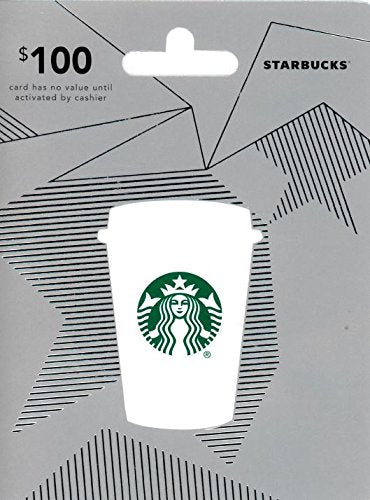 Starbucks $50 physical gift card from BACKUPMYFILESNOW.COM® featuring the Starbucks logo and design on the card.