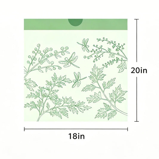 Light green 35-pack 4-gallon trash bags for bathroom, 45x50cm, made of 0.5 mil plastic by BackupMyFilesNow.com.