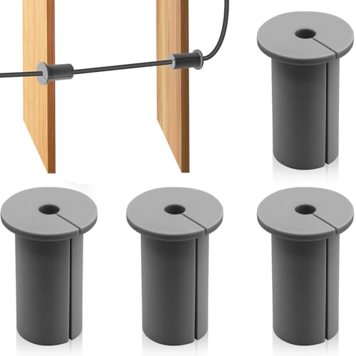 4-piece cable grommet routing kit for Starlink wall cables, wall hole cover, and cord protectors for 1-inch wall openings.