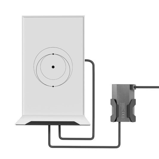 Durable metal wall mount for Starlink V2 router with Ethernet adapter, cable management, and protection brackets by BACKUPMYFILESNOW.COM®