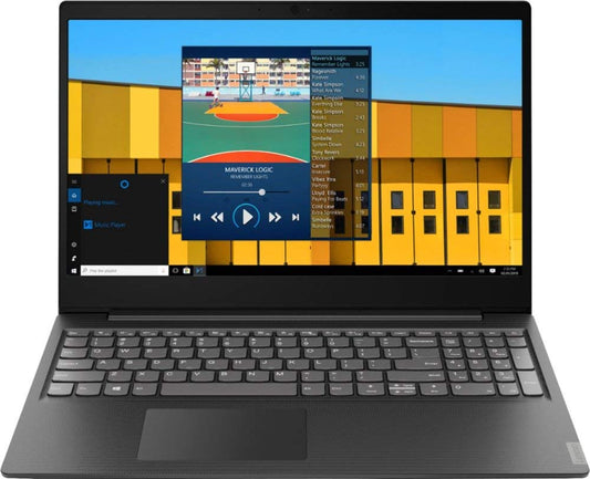 Lenovo 2019 S145 15.6" laptop in granite black with Intel Pentium Gold, 4GB RAM, 500GB HDD, WiFi, Bluetooth, HDMI, Windows 10 Home