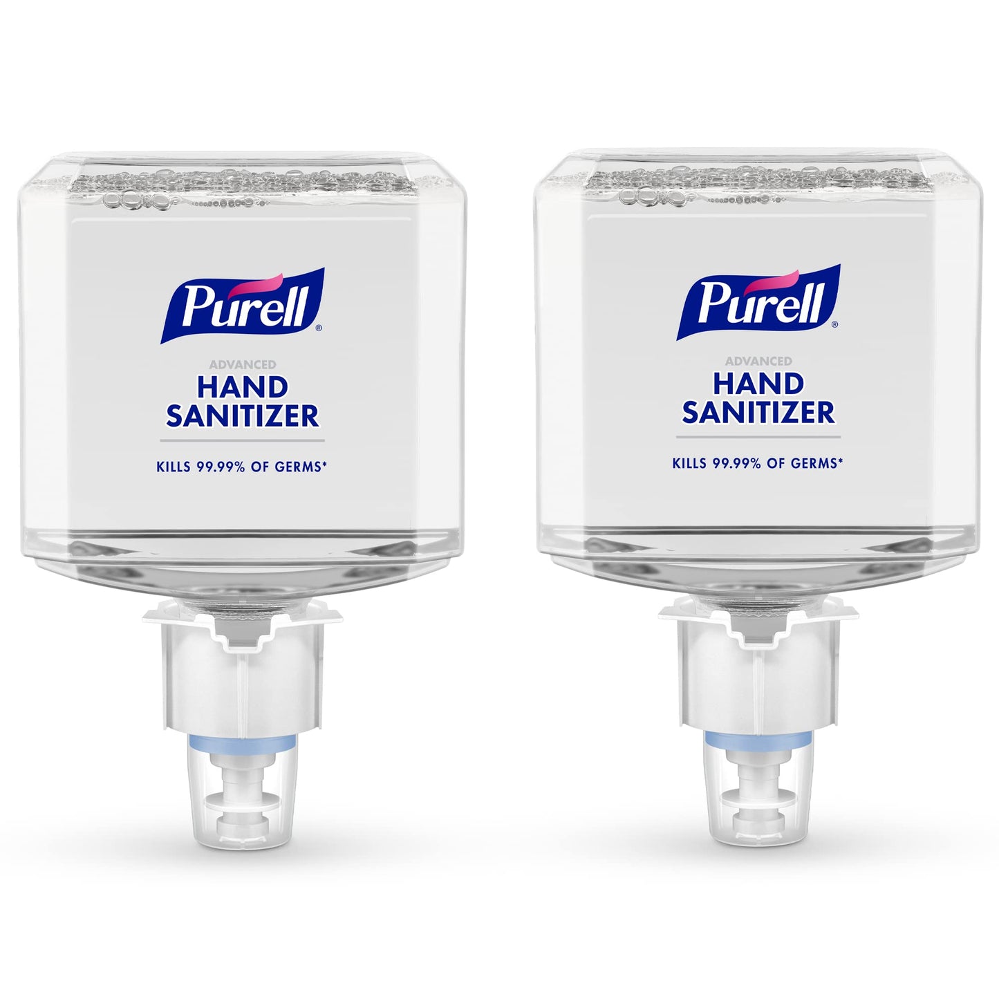 Two 1200 mL refill bottles of PURELL Advanced Hand Sanitizer Foam Clean Scent for PURELL ES6 automatic dispensers