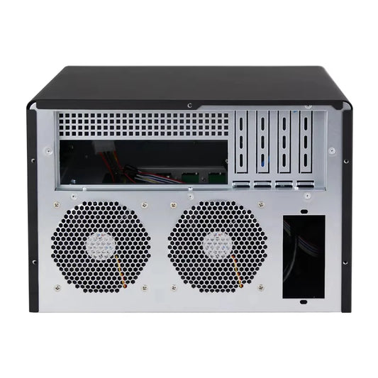 BackupMyFilesNow NAS-08 8-bay NAS case with Micro-ATX, 8×3.5" HDD, 2.5" SSD, 1U design, multi-fan cooling system