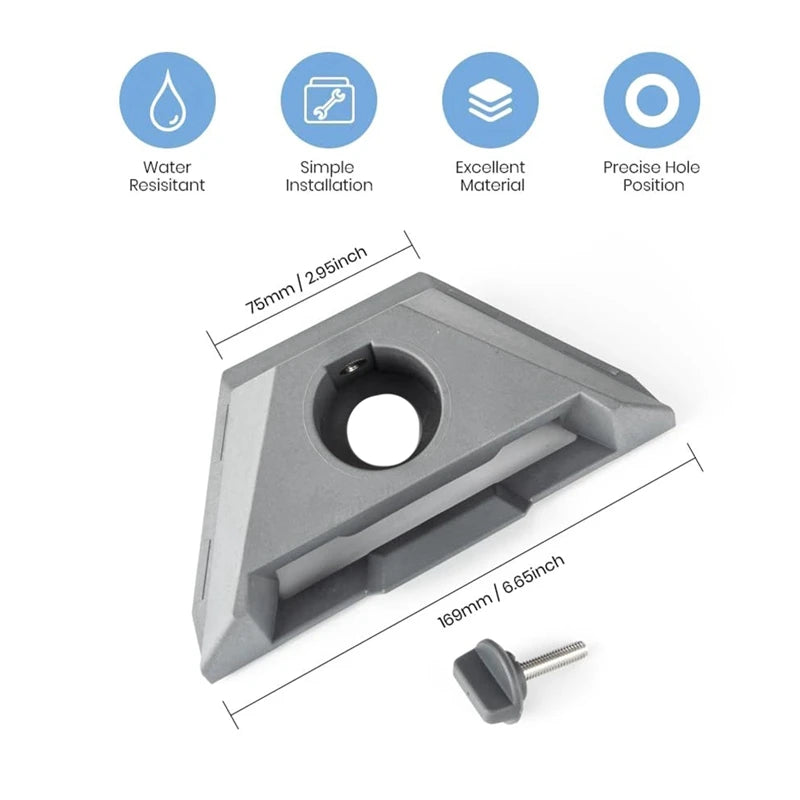 Starlink Mini Pipe Adapter and Pole Mounting Kit by BACKUPMYFILESNOW.COM® for roof installation and secure satellite dish mounting