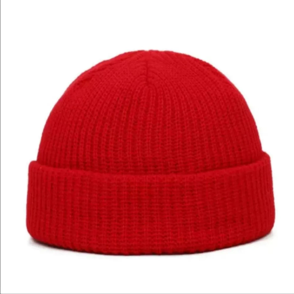 Grey unisex winter beanie hat with a knitted, casual design suitable for women and men, featuring elastic fit and solid color.