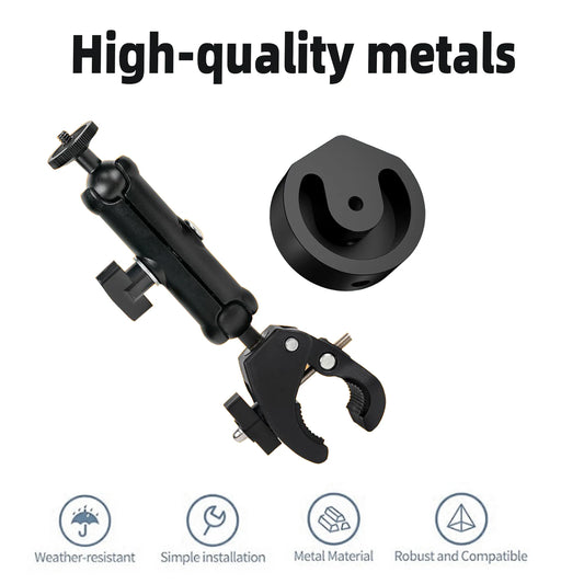 Adjustable Starlink Bracket by BACKUPMYFILESNOW.COM for outdoor satellite antenna, featuring 360° rotation and windproof design.