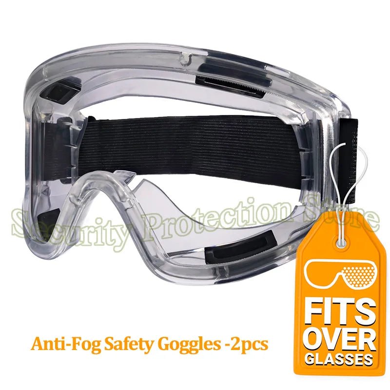 Anti-fog safety goggles from BACKUPMYFILESNOW.COM® with impact and splash resistance, fits over glasses for industrial work.