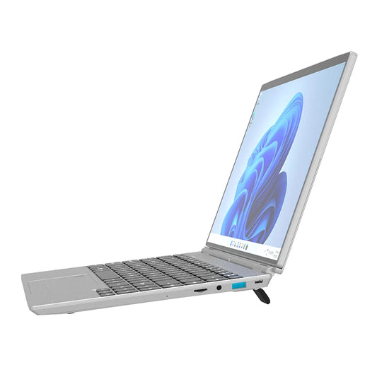 14-inch silver BackupMyFilesNow N95 tablet and 2-in-1 laptop with IPS touch screen, Intel N95, 16GB RAM, 512GB SSD, Windows 11 Pro
