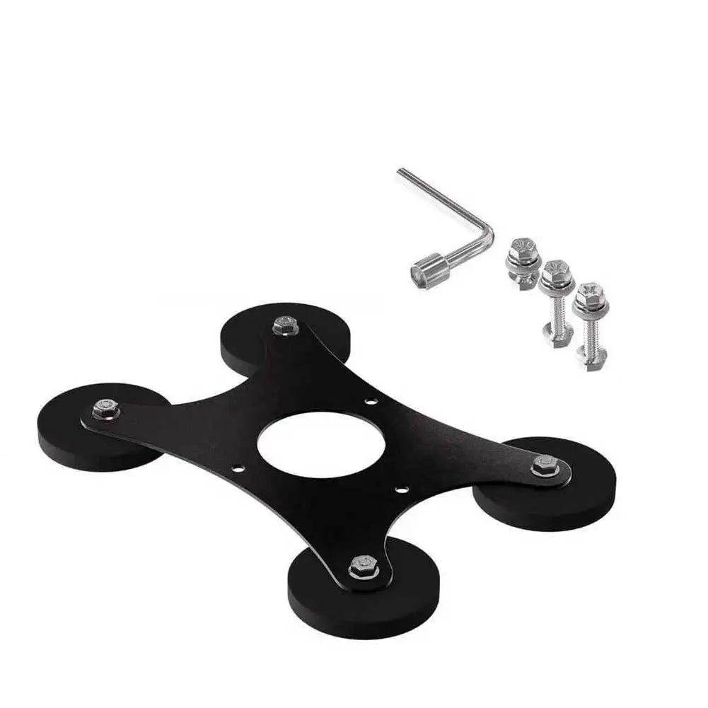 Stainless steel roof mount for Starlink Mini, magnetic and drill-free, for car roofs and roof racks, interior automotive accessory.