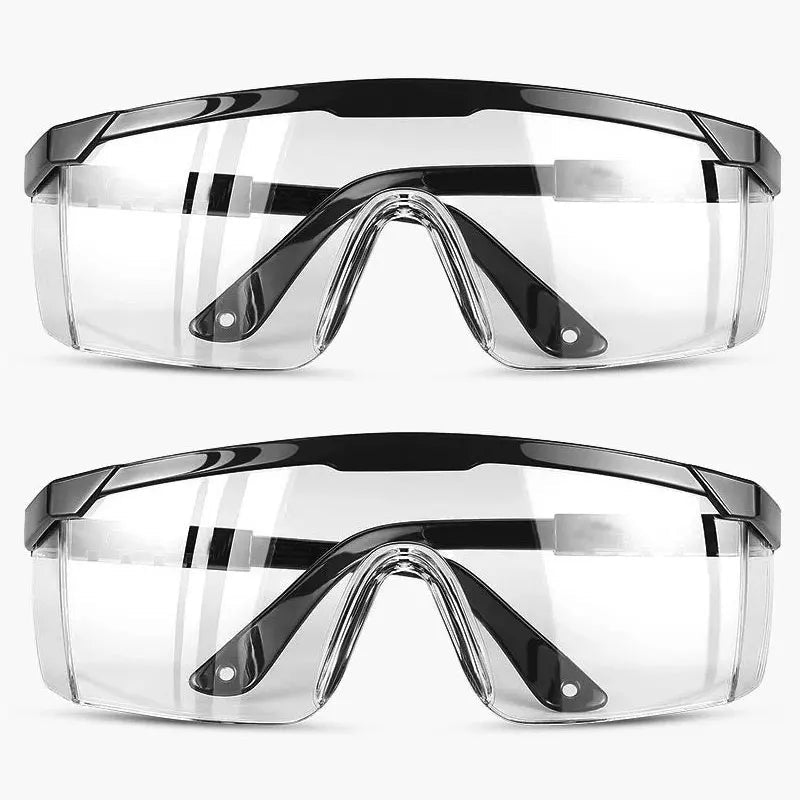 BackupMyFilesNow® anti-splash safety goggles with transparent lenses, windproof and dustproof protective glasses for work and cycling.