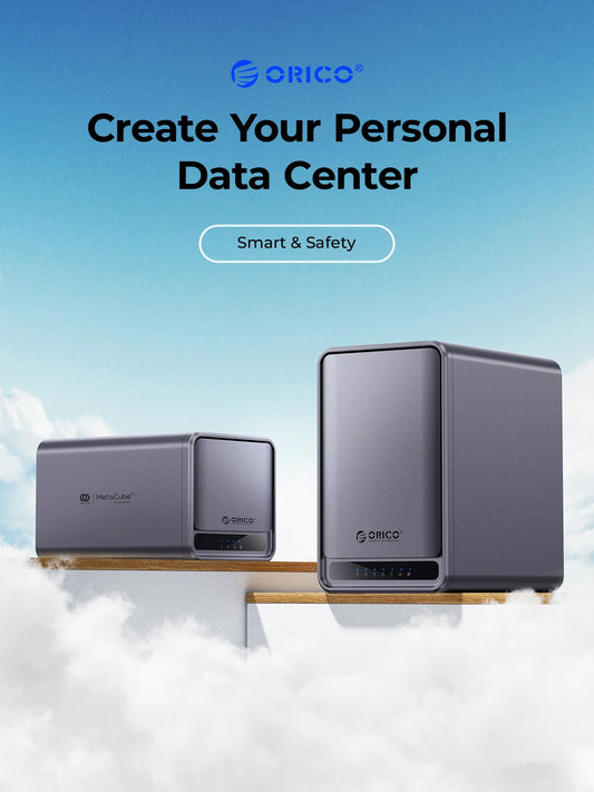 BackupMyFilesNow.com ORICO MetaCube Pro 5-Bay NAS with remote sharing, data classification, and automatic backup features.