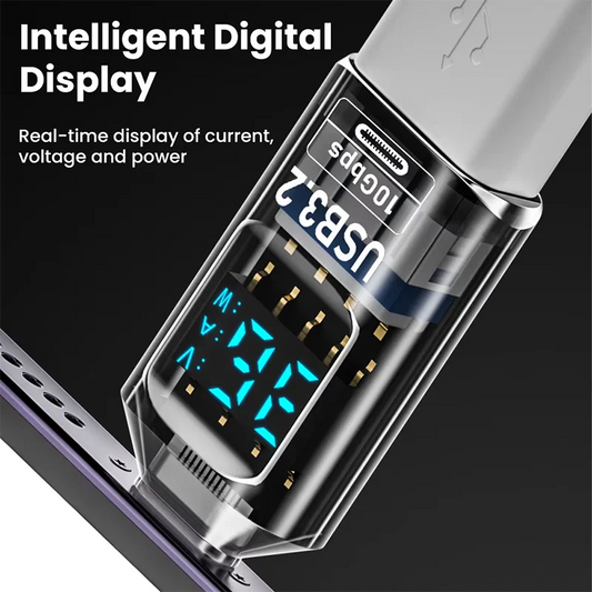 USB 3.2 digital display adapter with USB-C to USB female converter, fast data transfer and charging for PC and laptop.
