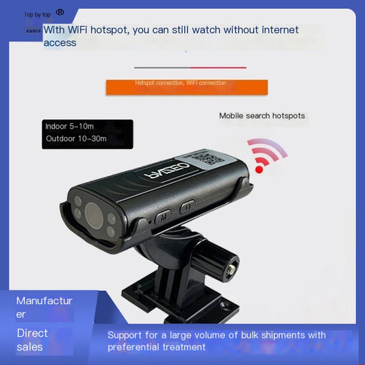 Wireless WiFi Smart HD Security Camera for Home with night vision, 16GB memory, rechargeable battery, and remote monitoring.