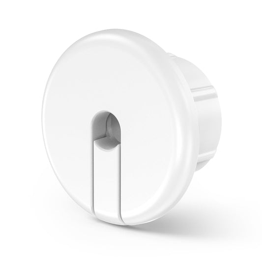 White wall bushing for Starlink Dishy Ethernet cable, 1-inch feed-through cable grommet for furniture wire holes, 1 pack.