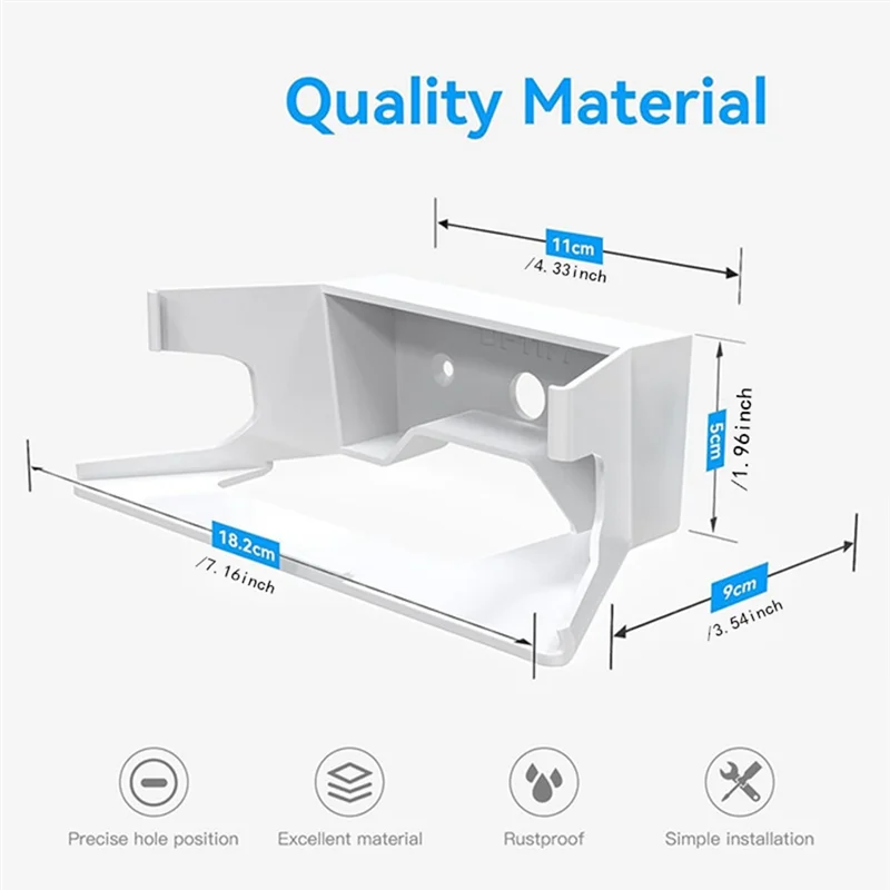 White BTLIFE Starlink wall mount bracket and router holder for secure installation and protection of your Starlink internet router