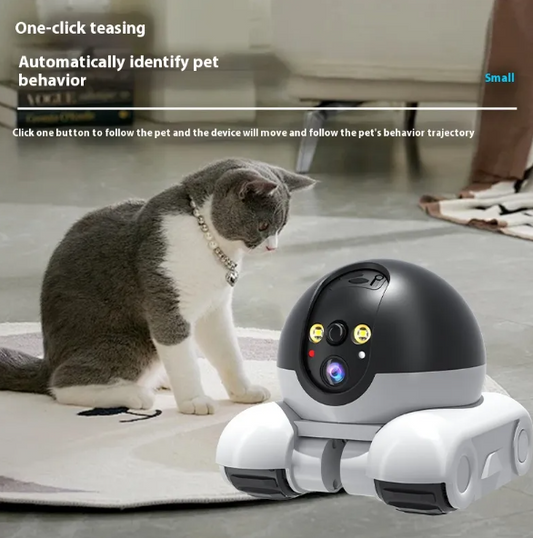 Wireless Smart 360° HD Dual Lens Security Camera by BackupMyFilesNow.com showing white, dual lenses, and sleek design.