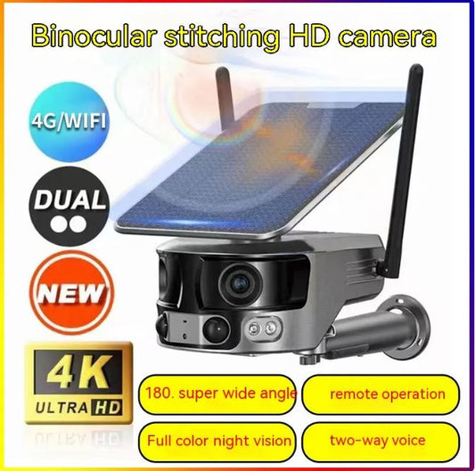 Mobile phone remote solar security camera by BackupMyFilesNow.com with 8MP camera for home security and outdoor surveillance.