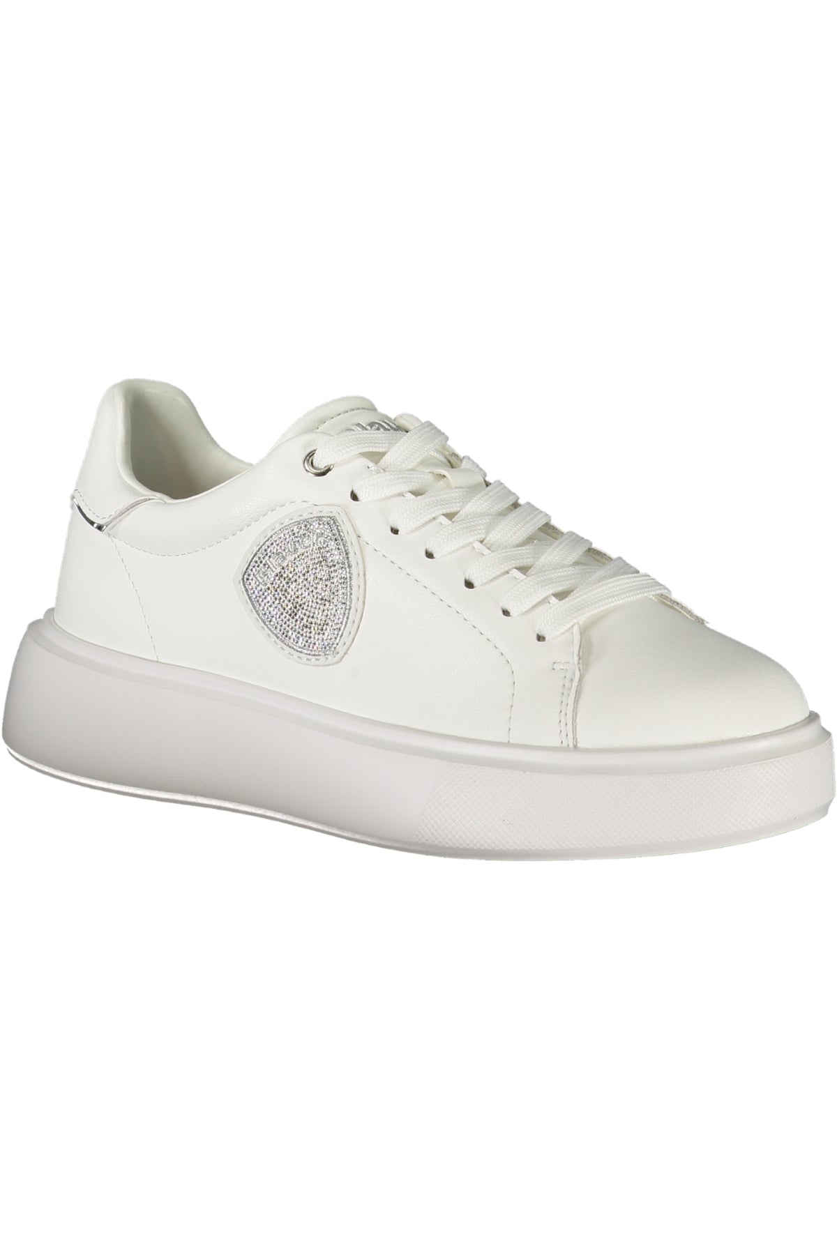 White BLAUER women's sports sneakers with breathable mesh and sporty design, ideal for active wear.