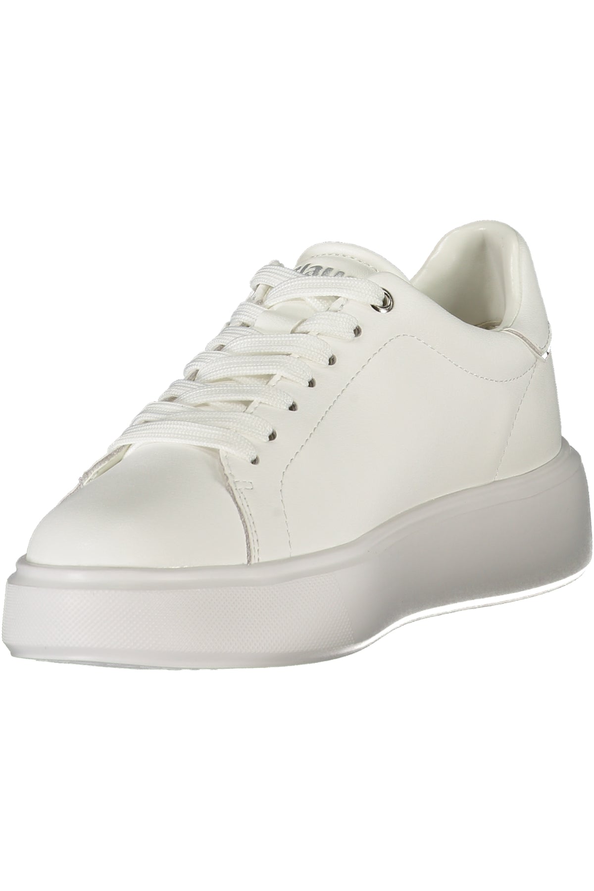 White BLAUER women's sneakers with sporty design, featuring a sleek look and comfortable soles, perfect for active wear.