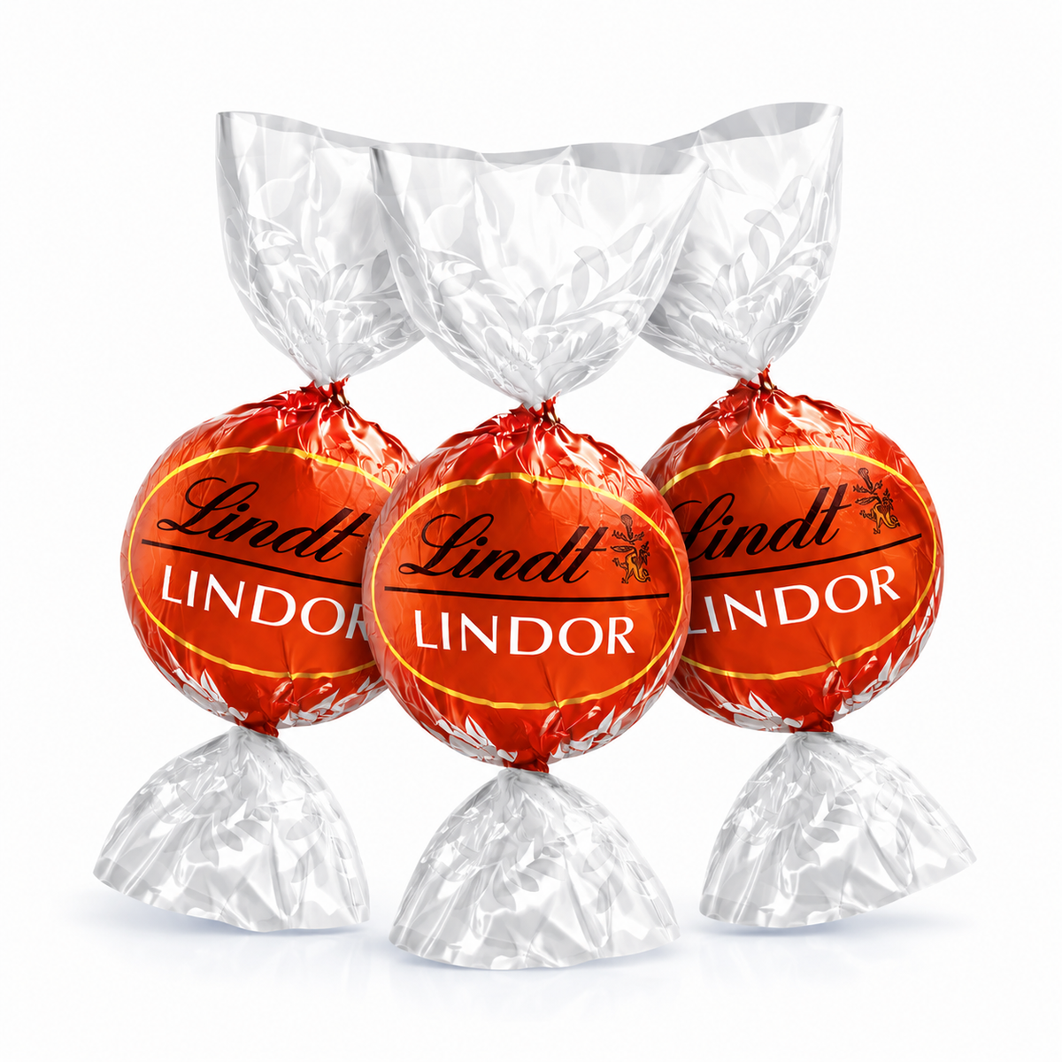 Lindt Lindor Blood Orange Milk Chocolate Truffles in a bulk bag, showcasing smooth milk chocolate with blood orange flavor.