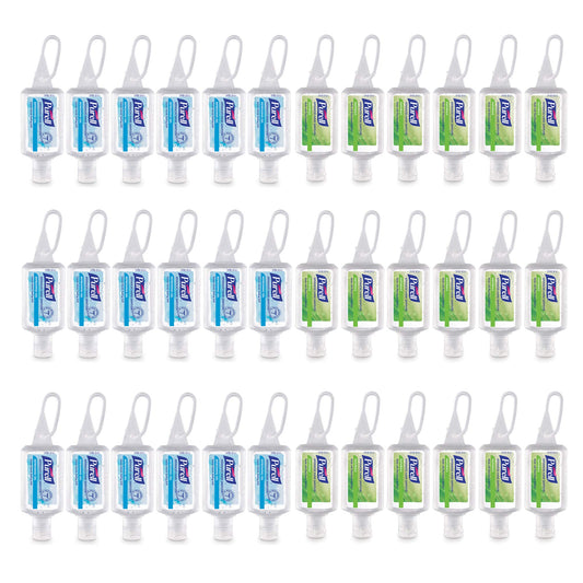 BackupsMyFilesNow® PURELL Advanced Hand Sanitizer travel size bottles with flip caps in a jelly wrap carrier, variety pack of 36.