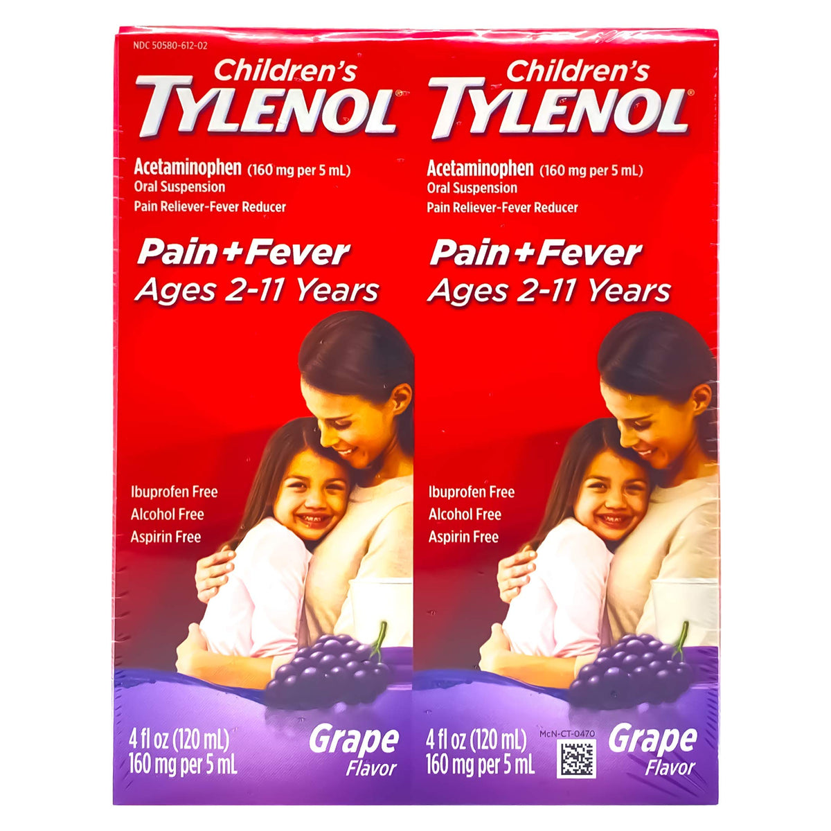 Kids' Tylenol Grape Splash Liquid 4 oz Twin Pack