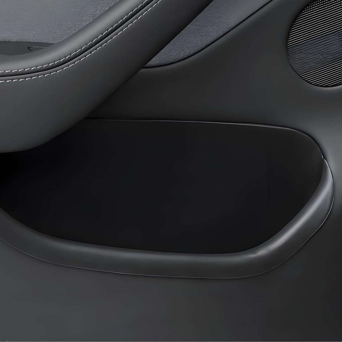 Set of four Tesery Tesla Model Y Juniper door pocket liners for side storage boxes, designed for organized interior storage.