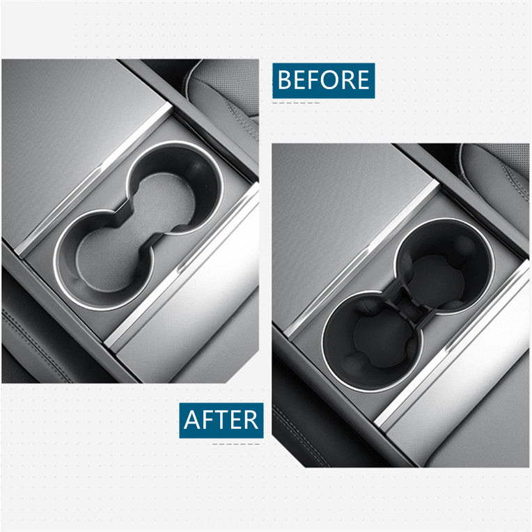 Tesla Model Y Juniper and Model 3 Highland center console cup holder storage box with organized compartments