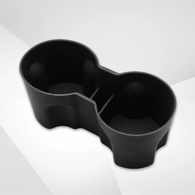Tesla Model Y Juniper and Model 3 Highland storage box cup holder for center console, designed by Tesery.