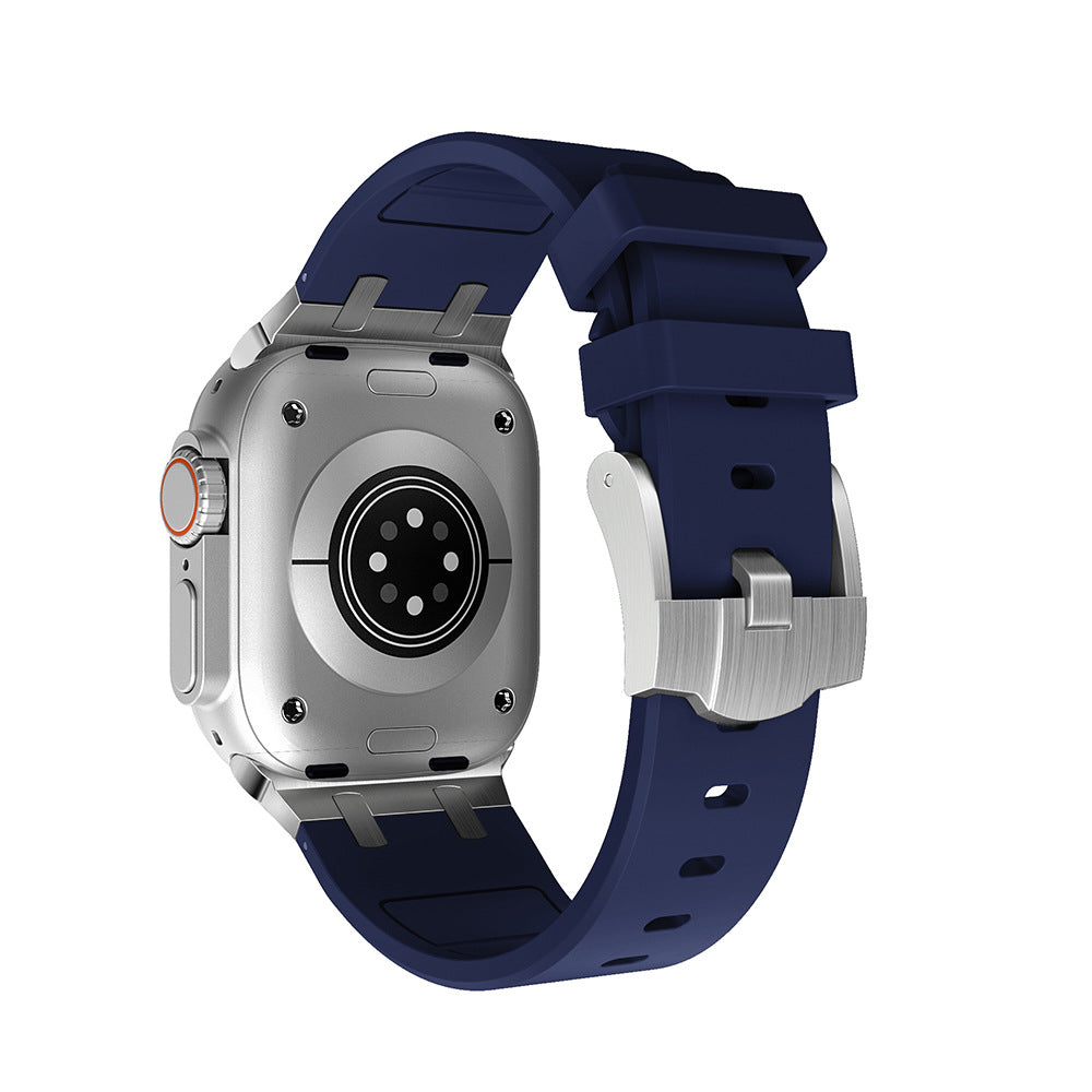 Liquid silicone trendy strap in a sleek, flexible design close-up