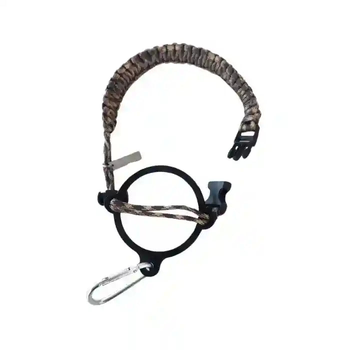 Coldest Paracord Handle accessory with durable black and gray paracord, designed for enhanced grip and outdoor use.