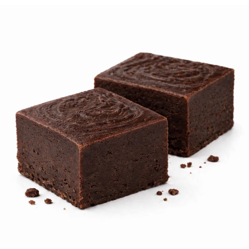 Rich chocolate fudge squares from Candy In Bulk, showing smooth, glossy fudge pieces with a creamy texture.
