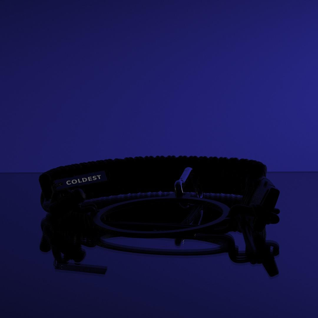 Coldest Paracord Handle accessory with durable black paracord and ergonomic design for comfortable grip.