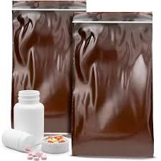 MiniGrip Airtight UV Guard amber zip bags for food storage, 8x14 inches, pack of 1000, reclosable plastic zip bag with zipper closure.