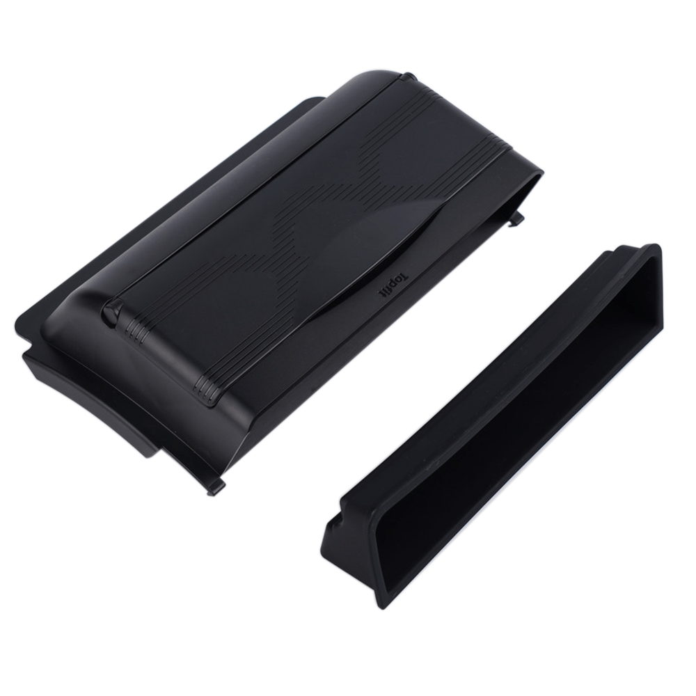 Tesla Model Y driver mini glove box storage box by Tesery, compact organization for vehicle essentials in the driver side compartment.