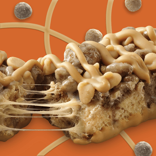 Reese's Puffs cereal treat bars by General Mills, packaged snack bars with peanut butter and chocolate flavor, displayed in the image.